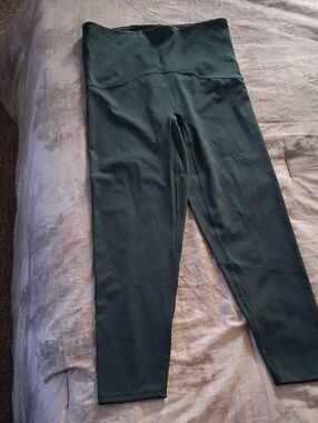 SPANX Forest Green High-Waist Leggings